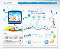 蓝色科技公司网站设计稿 PSJ 源文件 企业IT数字化门户